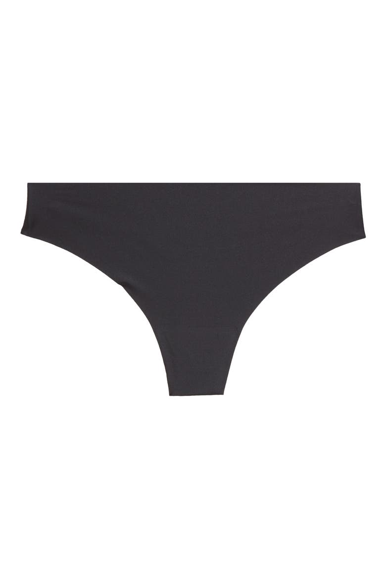 Uniq Seamless Thong, Alternate, color, BLACK
