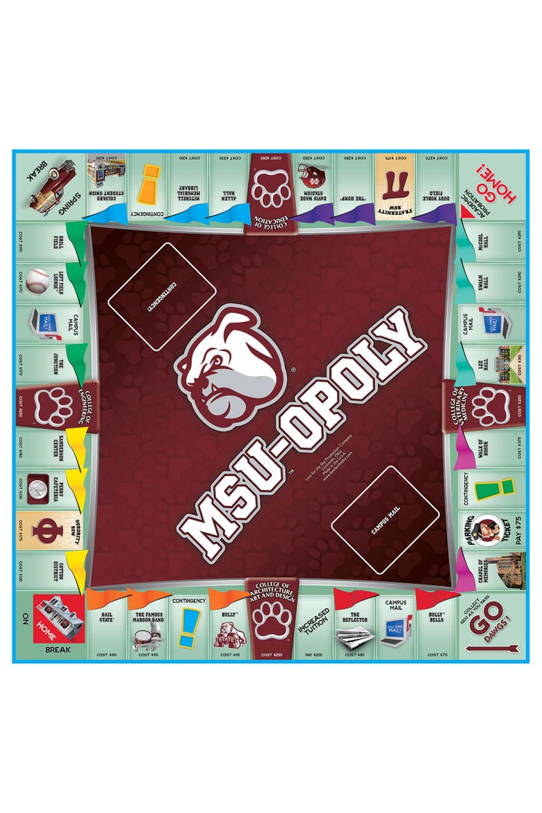 Msuopoly Mississippi State Monopoly Board Game, Alternate, color, Multicolored