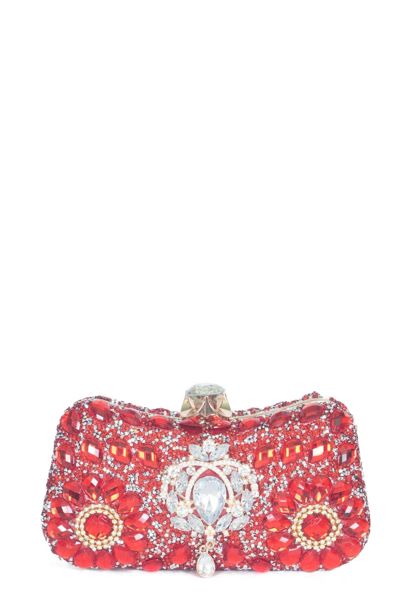 Elegant Clutch, Alternate, color, RED