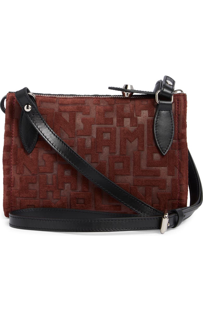 Longchamp Voyage Velvet Crossbody Bag, Alternate, color,