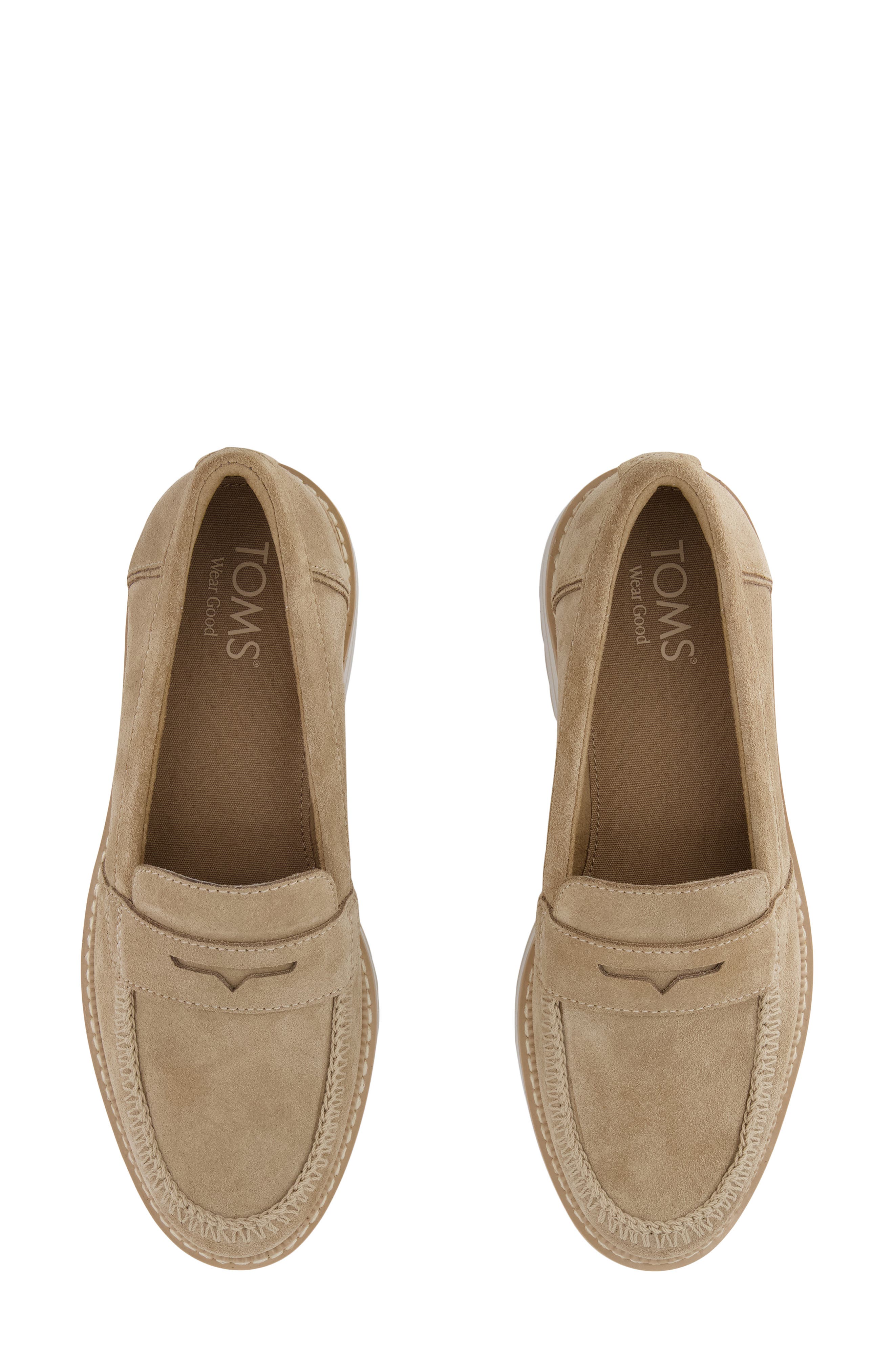 Cara Platform Penny Loafer, Alternate, color, MEDIUM BEIGE