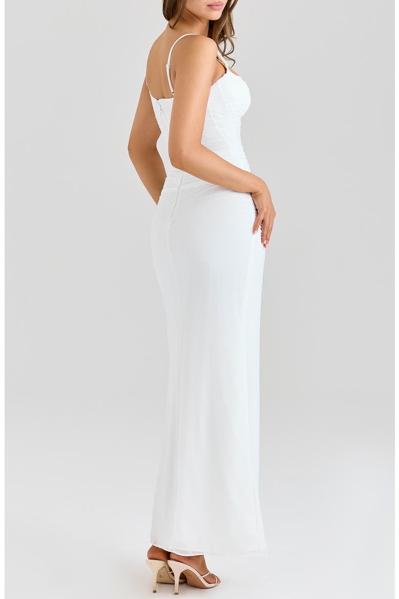 Lini Sleeveless Mesh Dress, Alternate, color, WHITE
