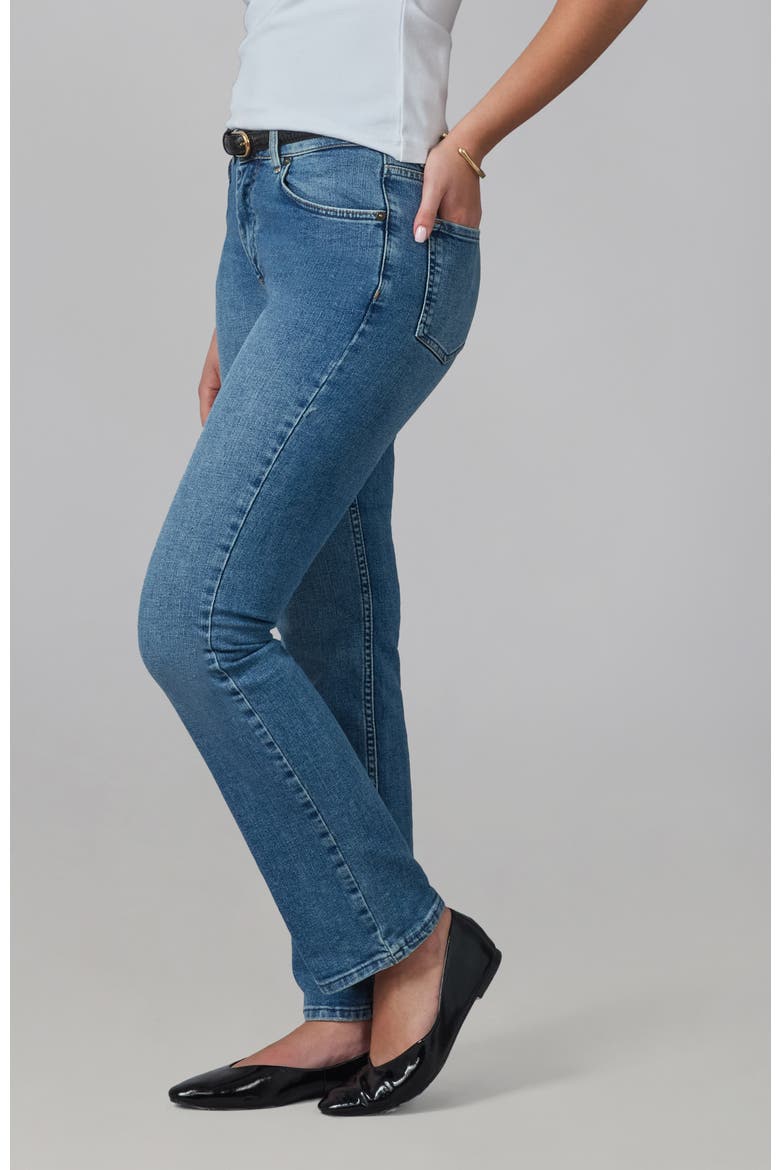 Denver High Rise Straight Leg Jeans, Alternate, color, Dim Sky 2