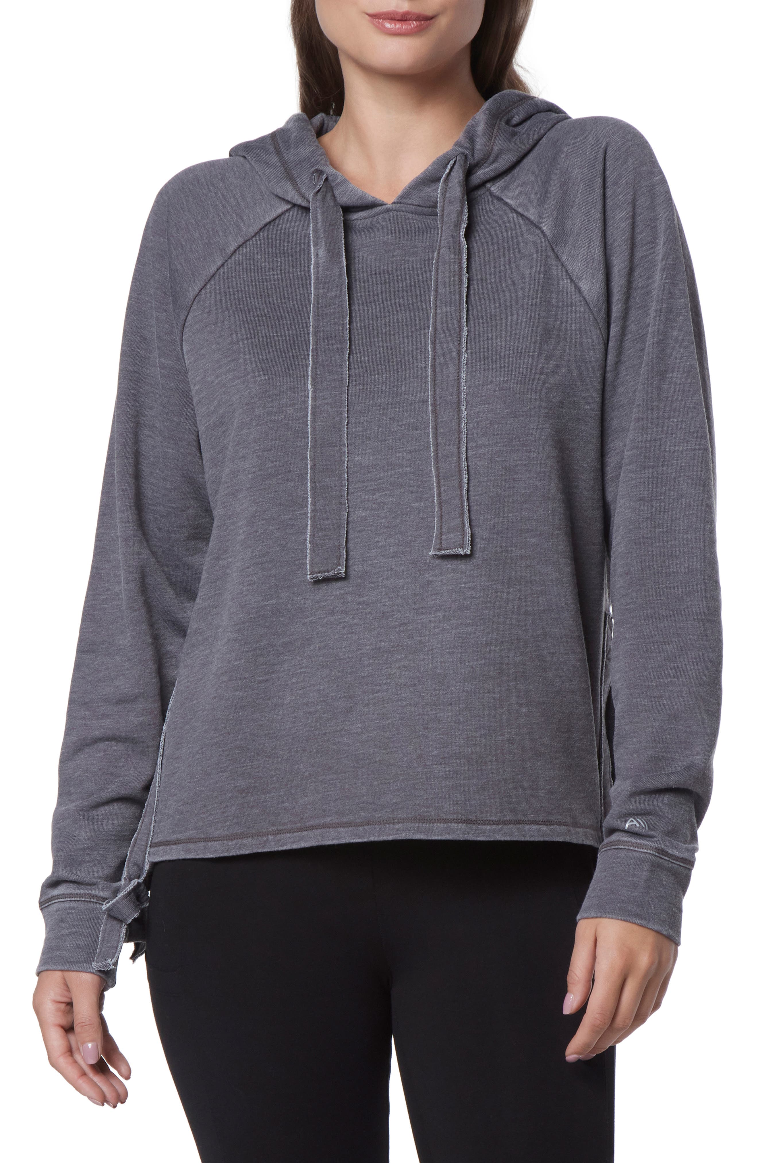 Andrew Marc Sport Vented Side Long Sleeve Hoodie (Women) | Nordstromrack