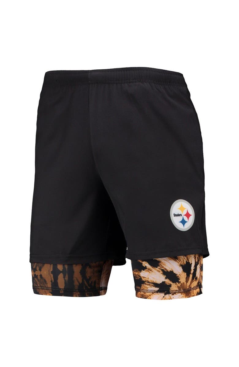 FOCO Men's FOCO Black Pittsburgh Steelers Running Shorts, Alternate, color, 