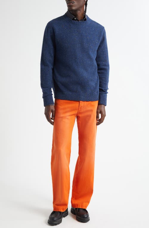 Massimo Alba Oceano Distressed Regular Fit Jeans In Orange