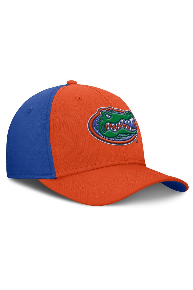 Men's Jordan Brand Orange/Royal Florida Gators 2025 Sideline Rise Local Performance Flex Hat, Alternate, color, Orange