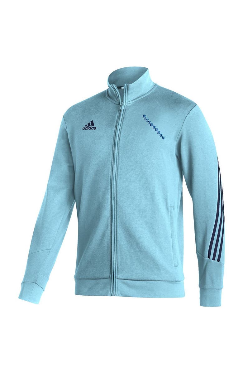 adidas Men's adidas Light Blue Pittsburgh Penguins Team Classics Full-Zip Track Jacket, Alternate, color,