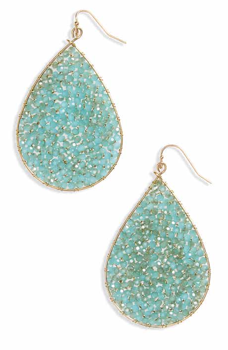 Panacea Crystal Teardrop Earrings