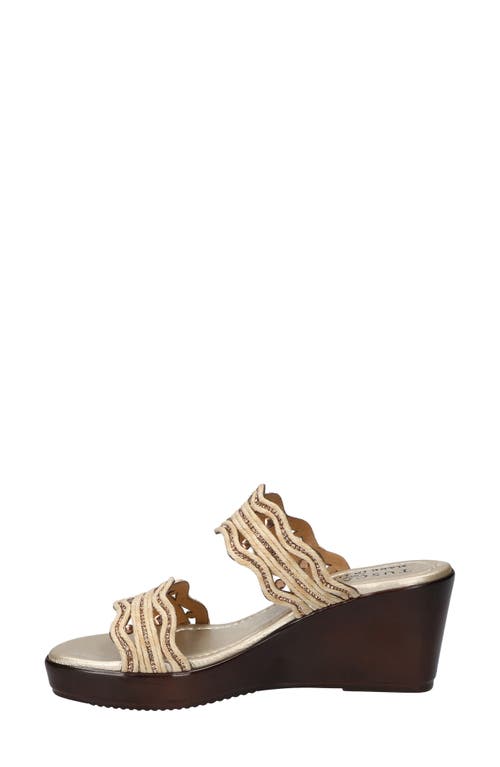 EASY STREET EASY STREET SELVA PLATFORM WEDGE SLIDE SANDAL