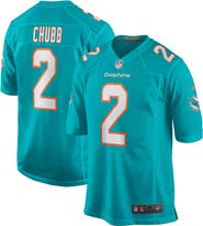 Nike Men's Nike Bradley Chubb Aqua Miami Dolphins Game Player Jersey