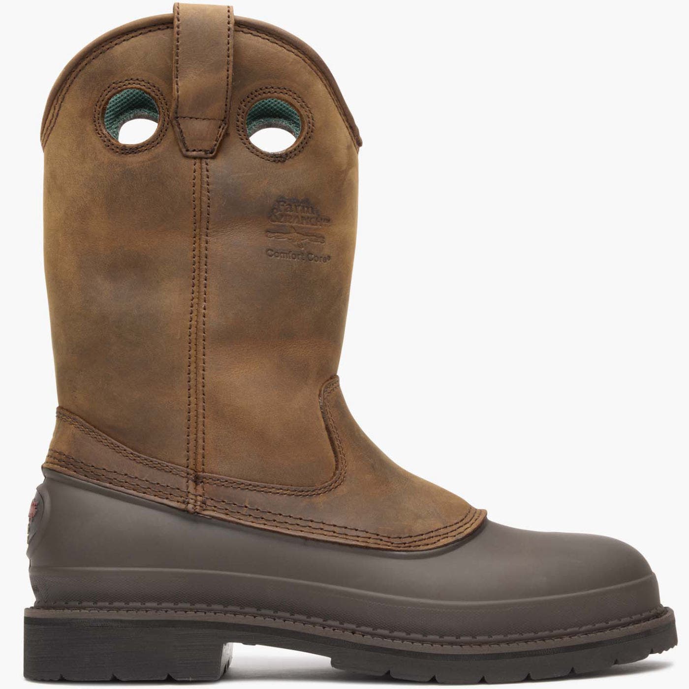 Georgia Boot Wellington Work Boot, Main, color, Mississippi Brown