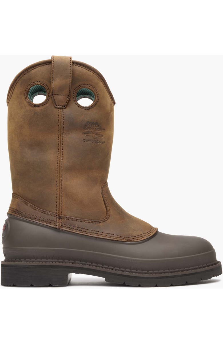 Georgia Boot Wellington Work Boot, Main, color, Mississippi Brown