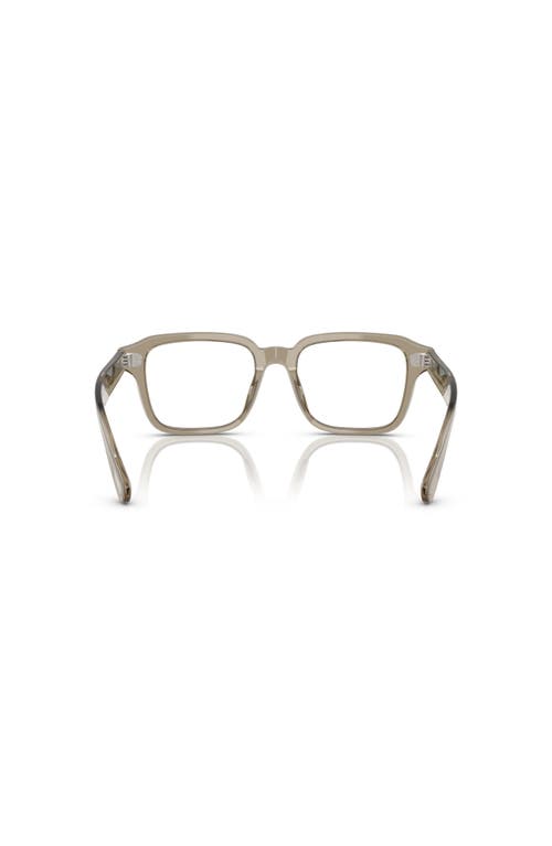 Oliver Peoples 51mm Rectangle Optical Glasses In Brown