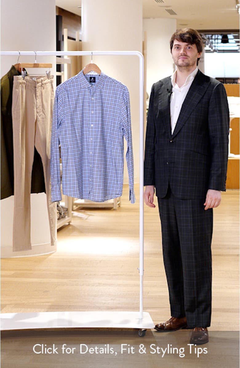 Jaden Check Stretch Button-Up Shirt, sales video thumbnail