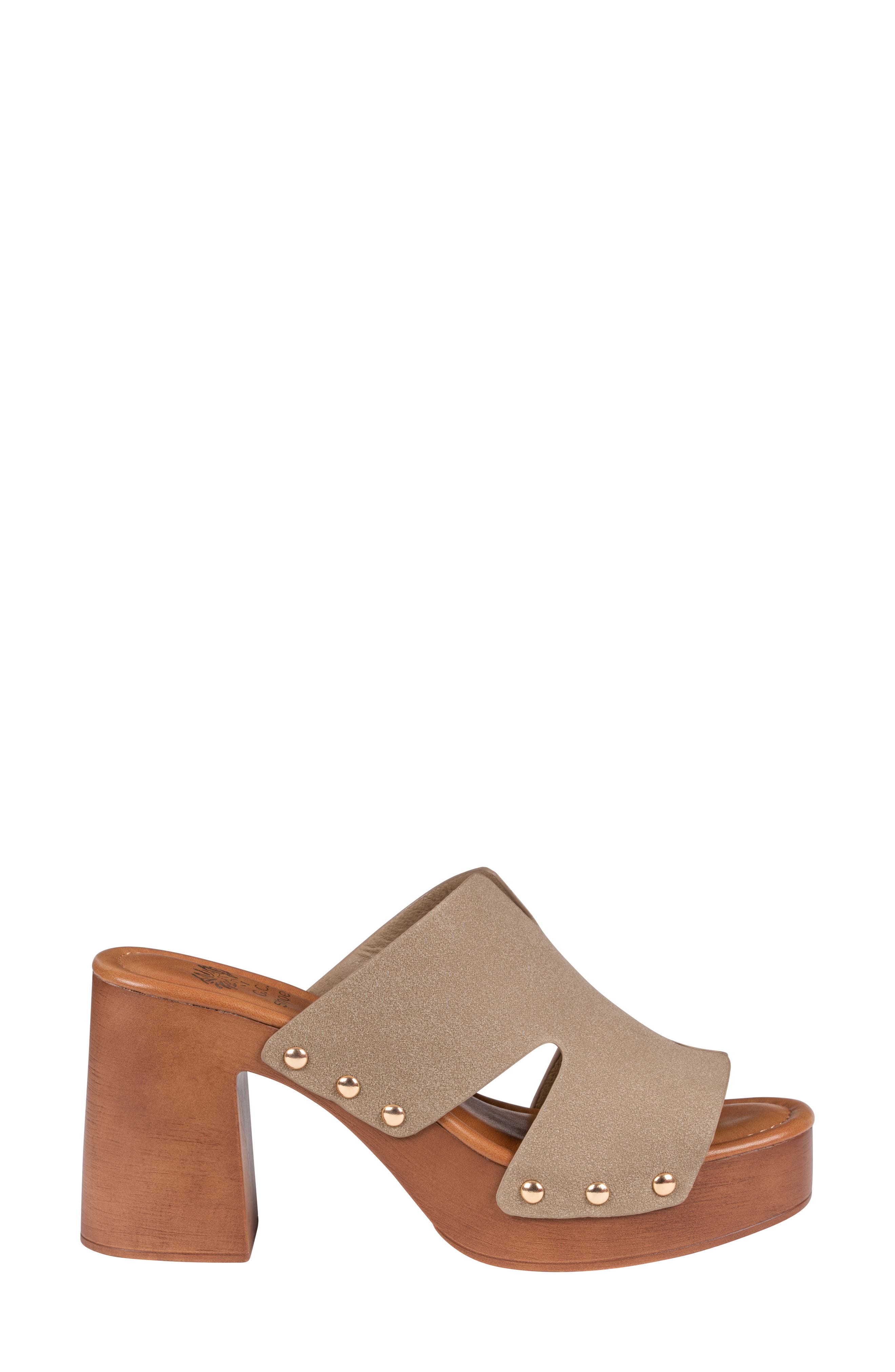 Cocktail Cutout Platform Mule, Alternate, color, KHAKI