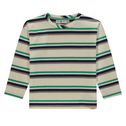 Multicolor Stripe Long Sleeve T-Shirt