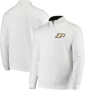 COLOSSEUM Men's Colosseum White Purdue Boilermakers Tortugas Logo Quarter-Zip Jacket