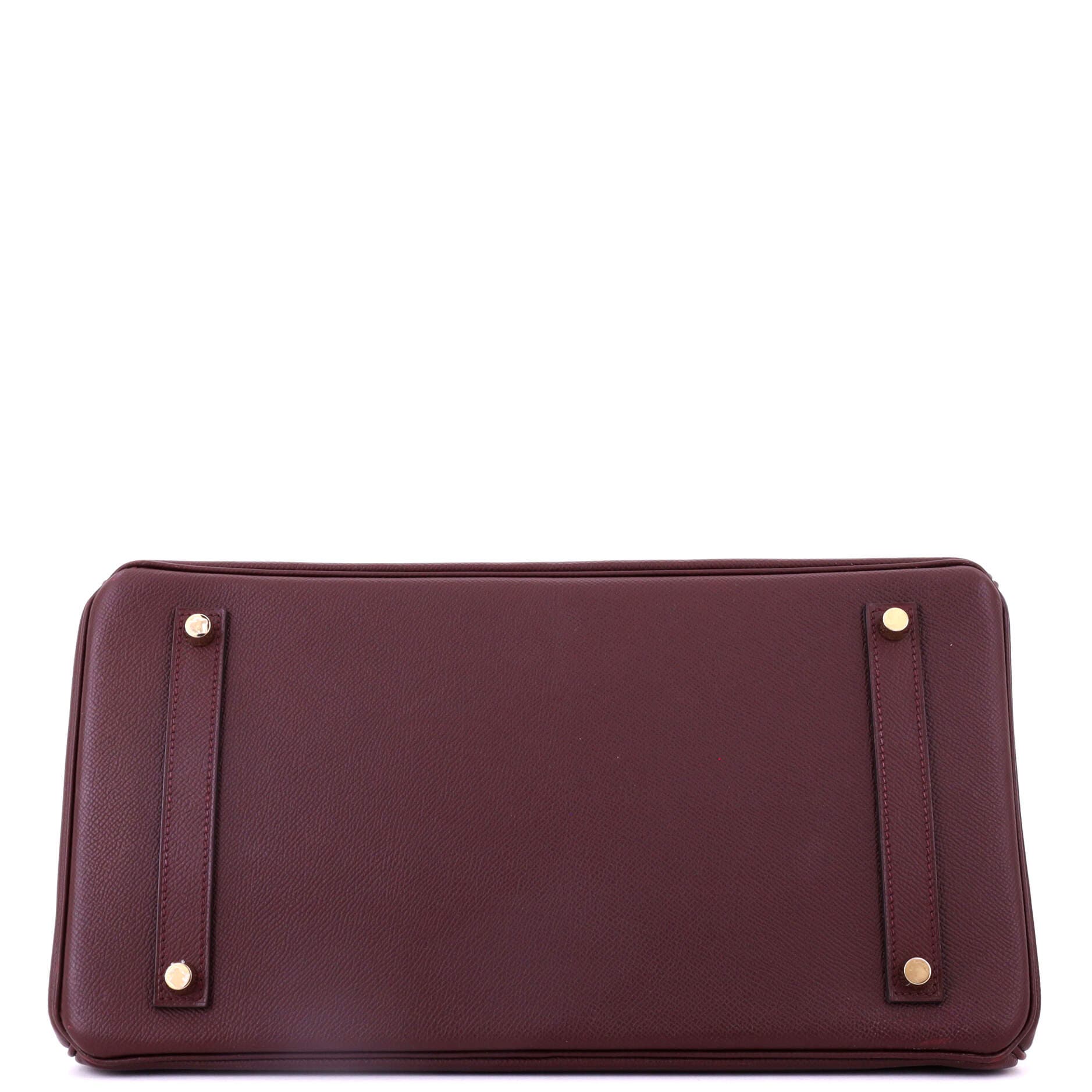 Pre-Owned Hermes Birkin Handbag Red Epsom with Gold Hardware 35, Alternate, color, Bordeaux