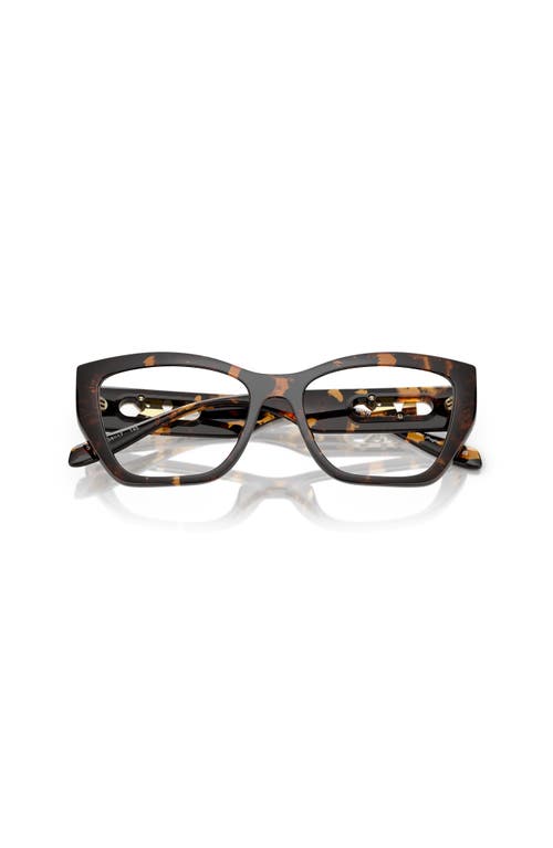 Michael Kors 52mm Square Optical Glasses In Brown