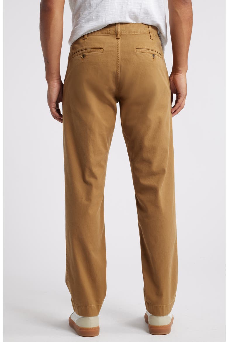 Straight Fit Flat Front Stretch Twill Chinos, Alternate, color, TAN ERMINE