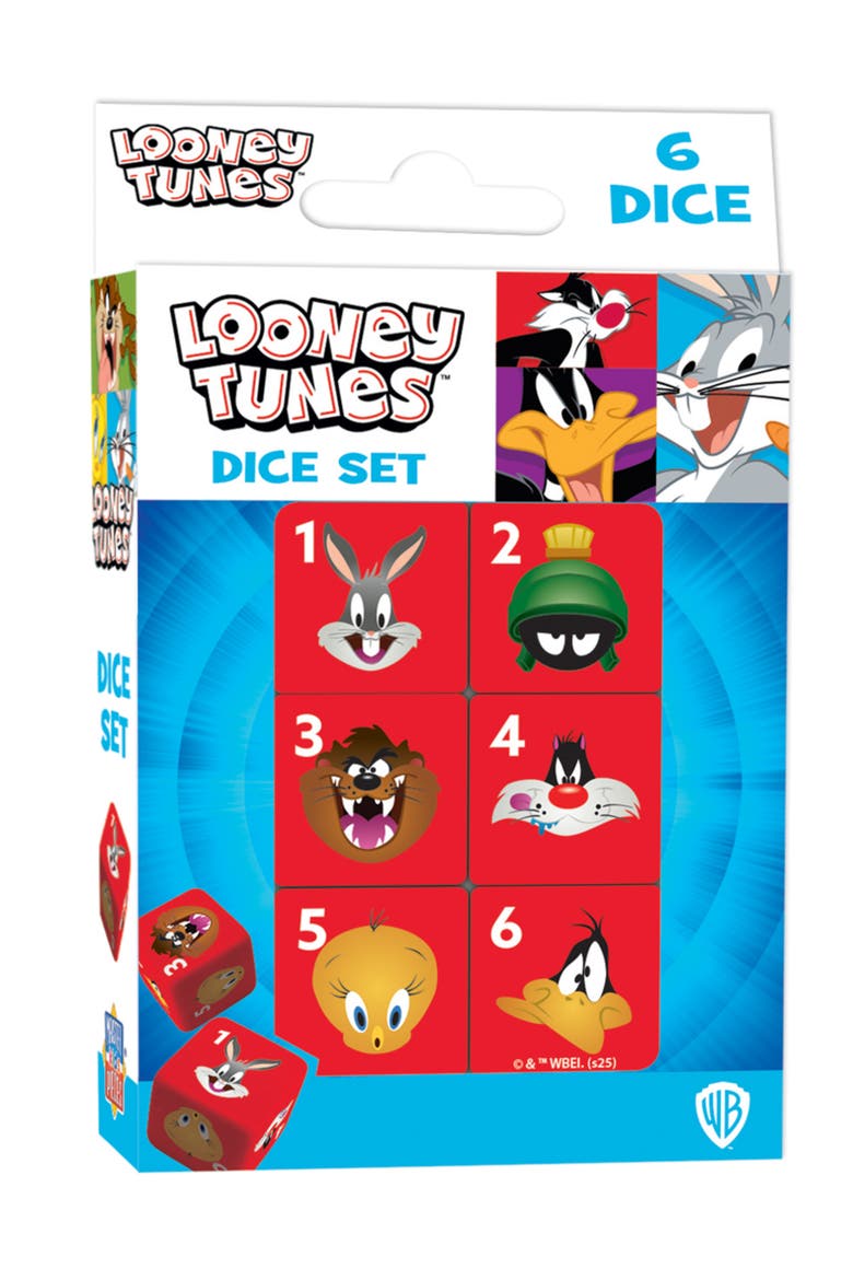 Looney Tunes Dice Set, Main, color, Multicolor