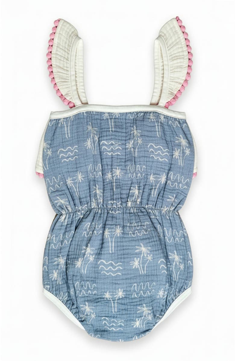 Miki Miette Willa Bubble Romper, Alternate, color, Denim Blue
