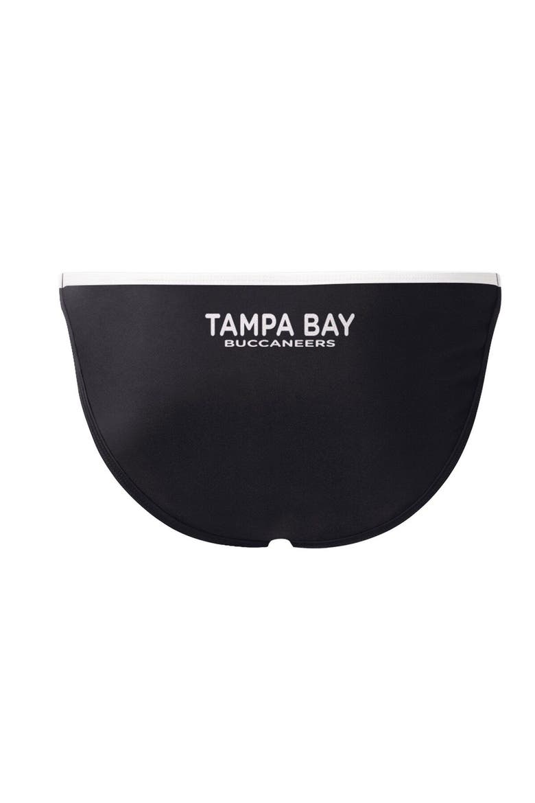 Women's G-III 4Her by Carl Banks Black Tampa Bay Buccaneers Play Action Bikini Bottom, Alternate, color, Black