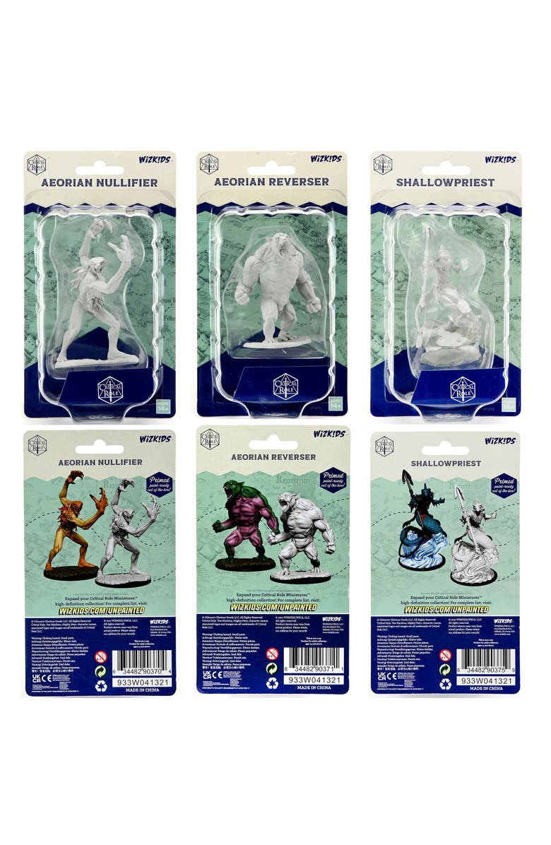 WizKids Games Critical Role Unpainted Miniatures Wave 1 Bundle, Alternate, color, Multicolored