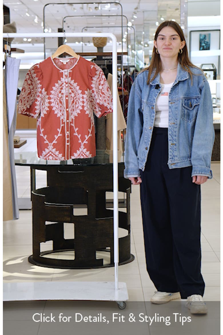 Leah Embroidered Top video