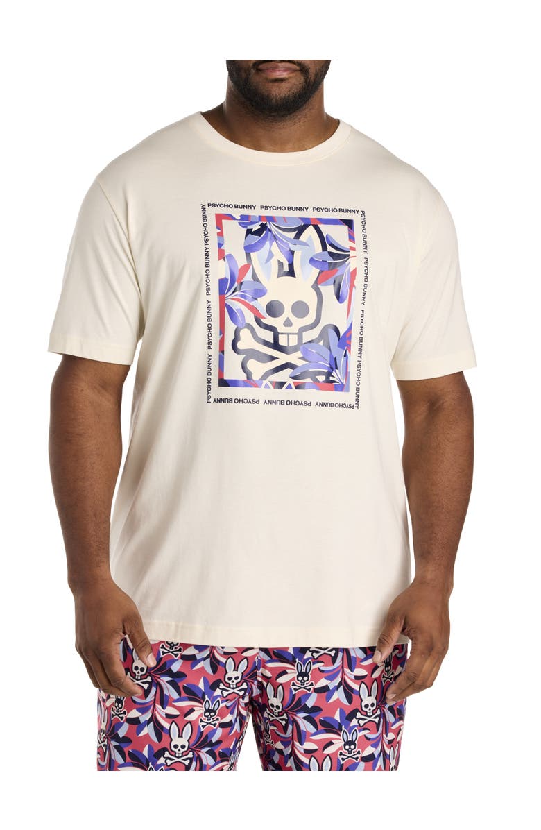 Psycho Bunny Big & Tall Florian Graphic Tee, Main, color, Pristine