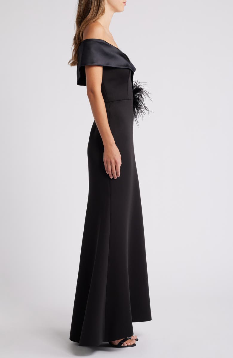 Eliza J Off the Shoulder Mermaid Gown, Alternate, color,