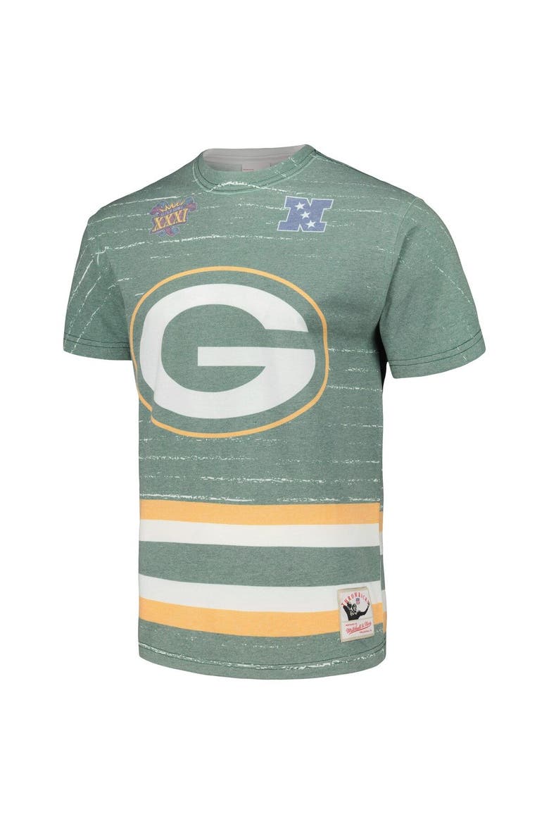 Men's Mitchell & Ness Green Green Bay Packers Jumbotron 3.0 T-Shirt, Alternate, color, Green