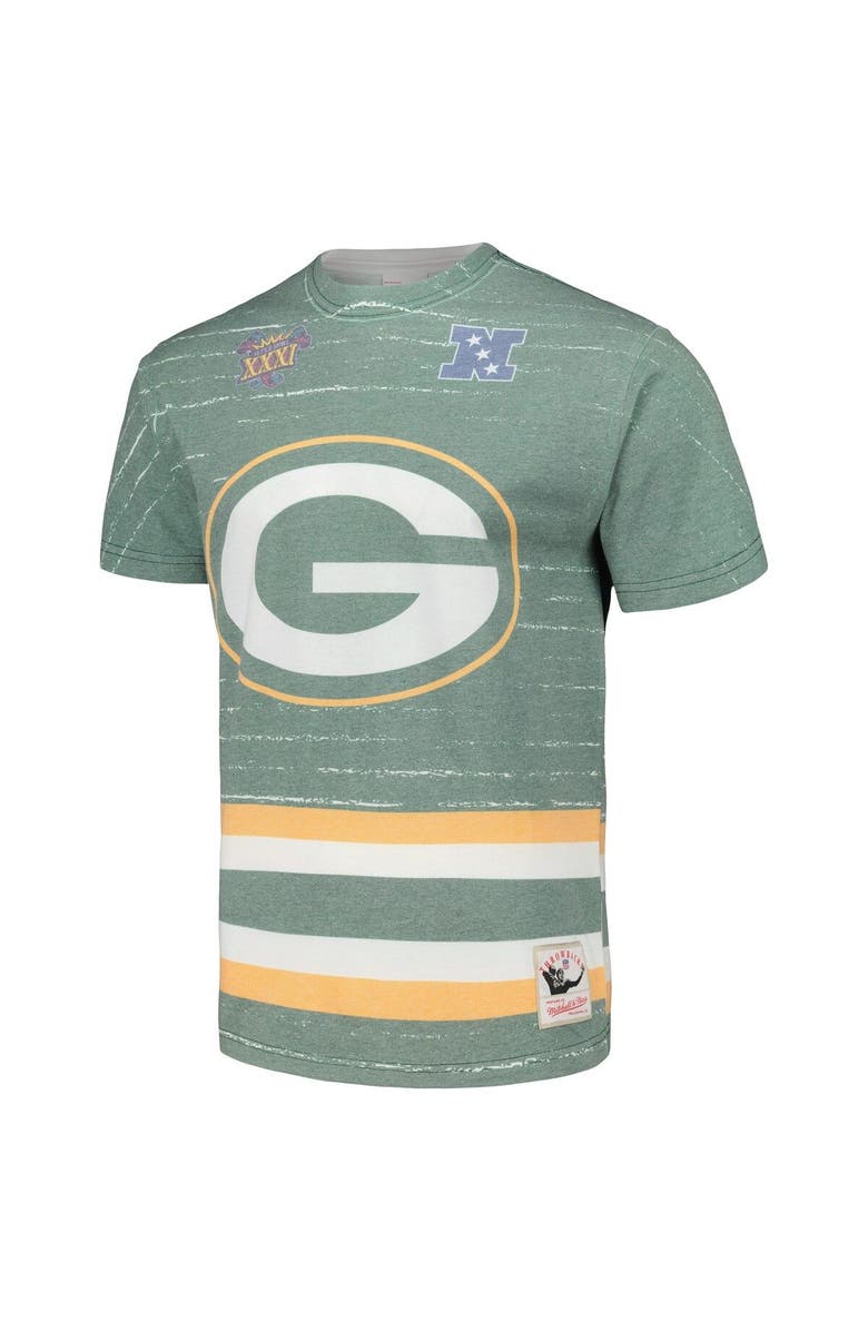 Mitchell & Ness Men's Mitchell & Ness Green Green Bay Packers Jumbotron 3.0 T-Shirt, Alternate, color, Green