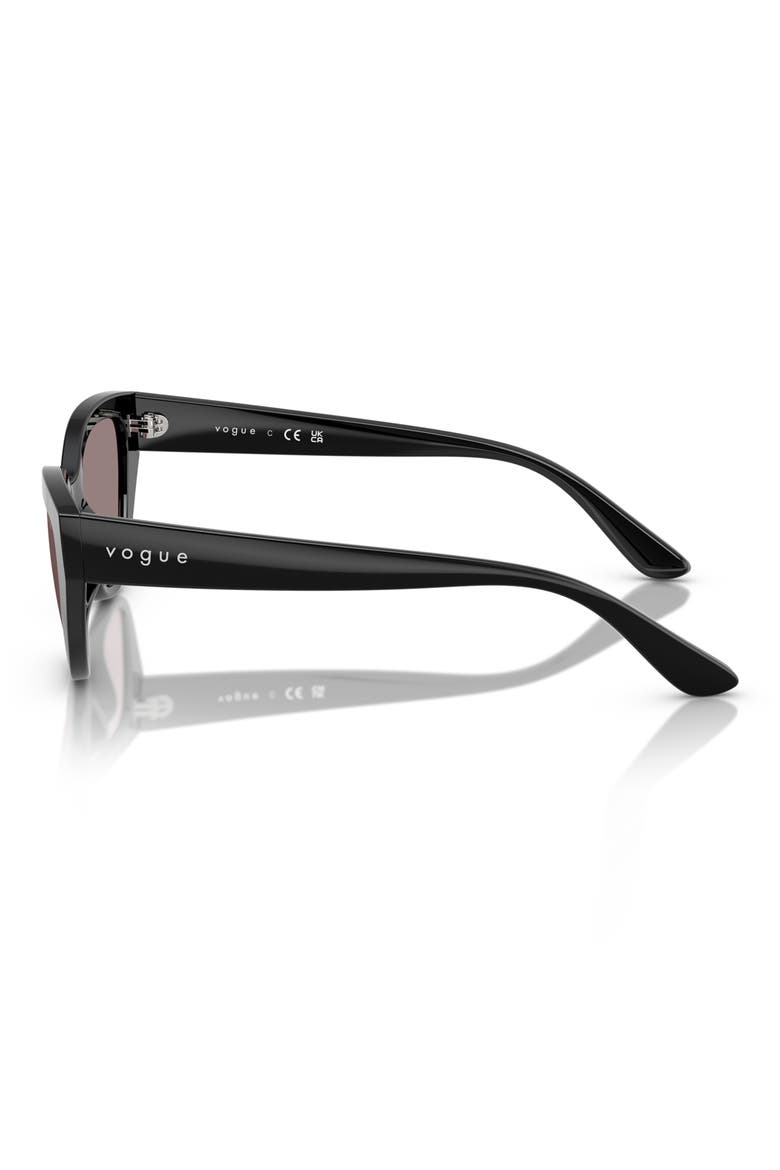50mm Cat Eye Sunglasses, Alternate, color, BLACK