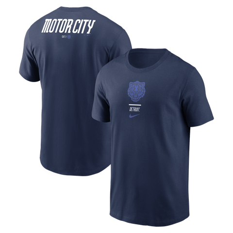 Men's Nike Navy Detroit Tigers City Connect 2-Hit T-Shirt