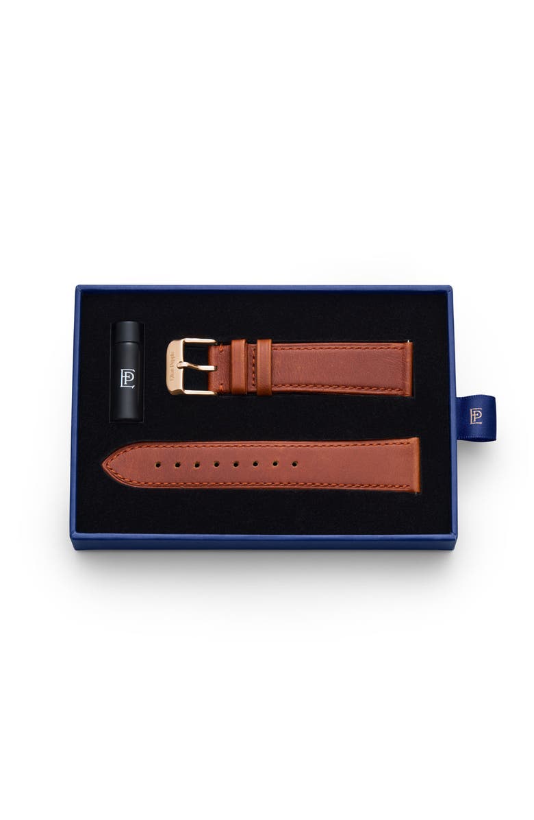Elton Pepple Edgewater - Rose Gold Strap, Alternate, color, Brown
