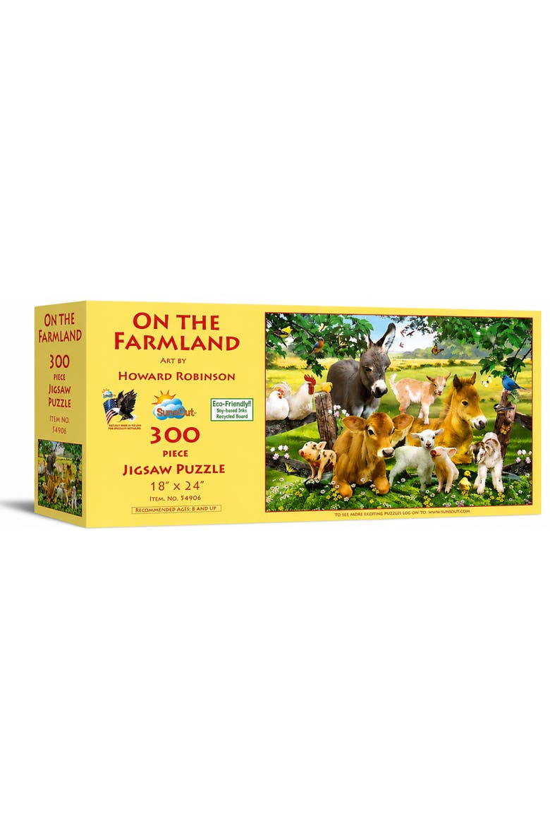 On the Farmland 300 piece Jigsaw Puzzle for Adults, Main, color, Multicolor