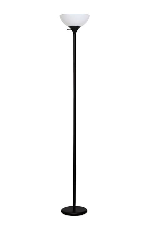 Sky Dome 72 In. Classic Black Industrial 1-light 3-way Dimming Led Floor Lamp