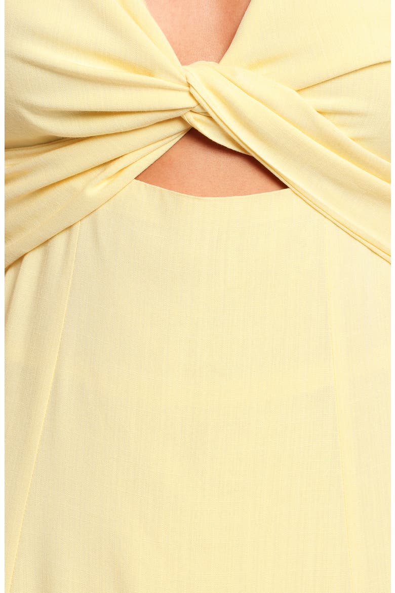 Archer Sleeveless Fit & Flare Midi Dress, Alternate, color, BUTTER YELLOW