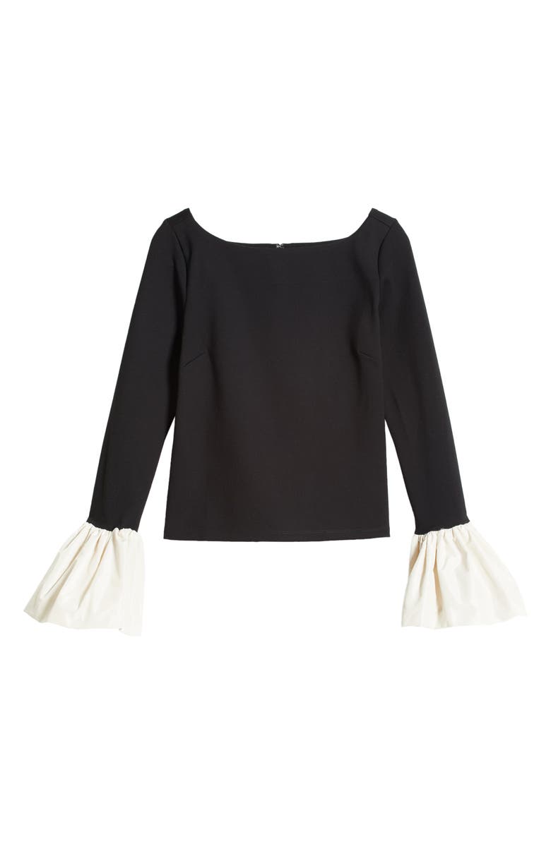STAUD Paige Contrast Bell Cuff Top, Alternate, color,