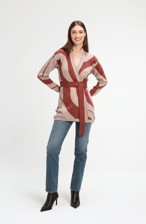 Diarrablu Elma Knit Cardigan In Luze Rust