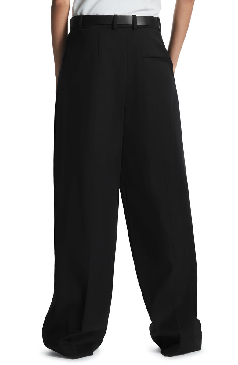 COS Double Pleat Wool Trousers, Alternate, color,