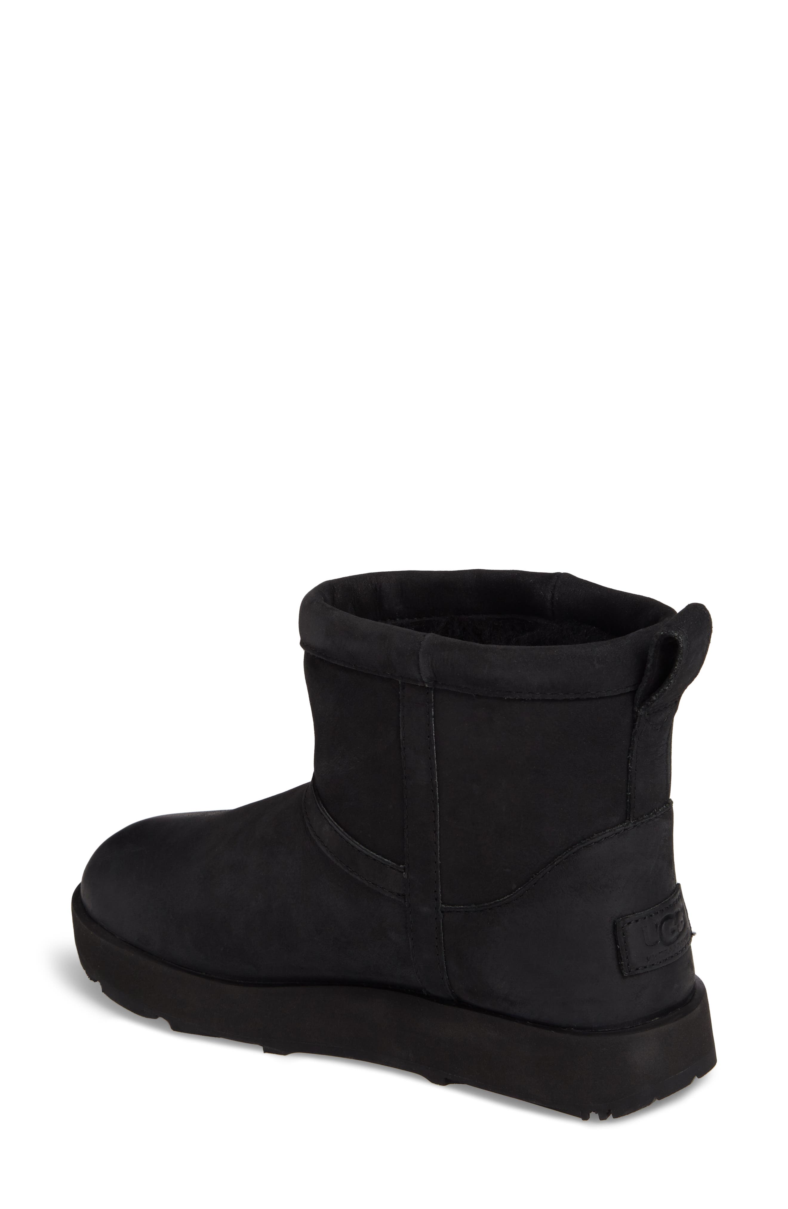 UGG<sup>®</sup> Classic Mini Genuine Shearling Lined Waterproof Boot, Alternate, color, 