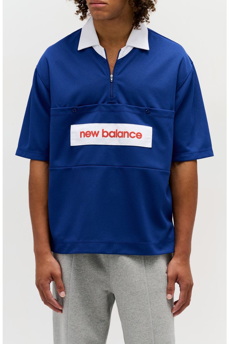 Made in USA Relaxed Mesh Zip Polo (Men) | Nordstrom