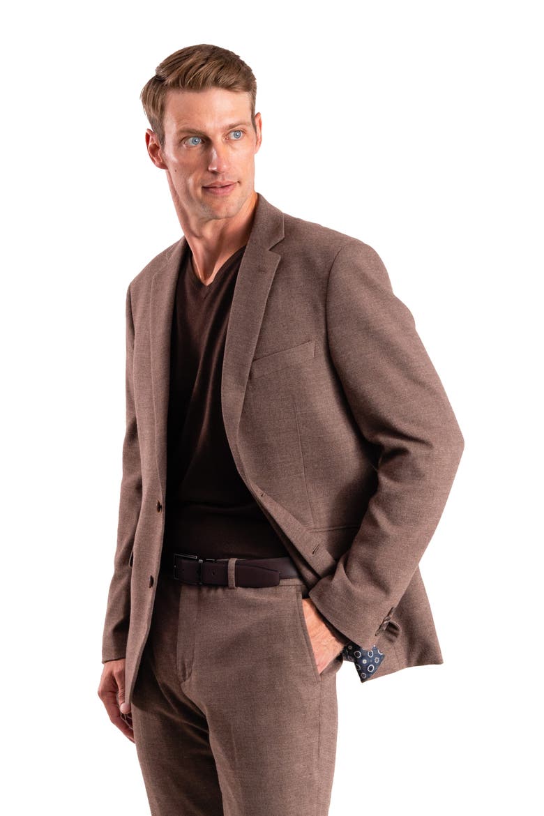 Donegal Twist Suit, Alternate, color, BROWN