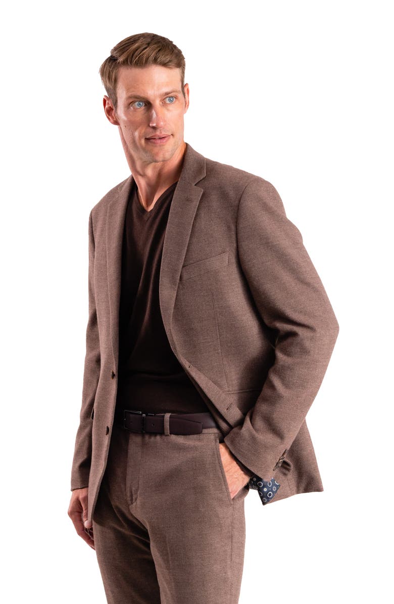 SAVILE ROW CO Donegal Twist Suit, Alternate, color, Brown