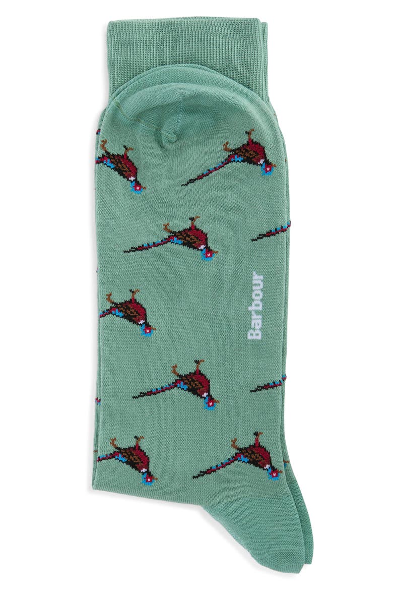 Mavin Dog Cotton Blend Crew Socks, Alternate, color, LODEN FROST