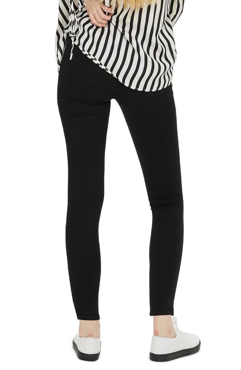 Topshop MOTO Leigh Super Rip Jeans, Alternate, color, 