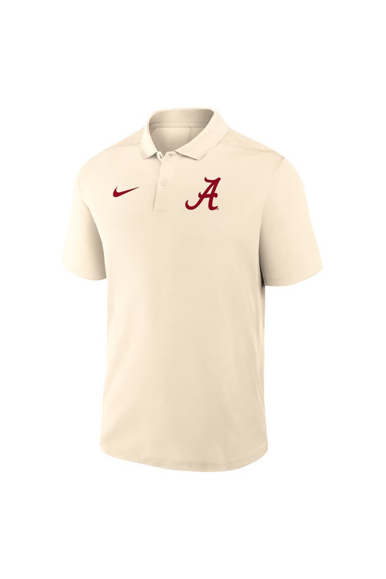 Men's Nike Tan Alabama Crimson Tide Primary Logo Victory Performance Polo, Alternate, color, Tan